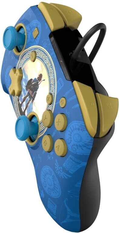 PDP Gaming Rematch Wired Controller - Hyrule Blue - kablet kontroll, Switch