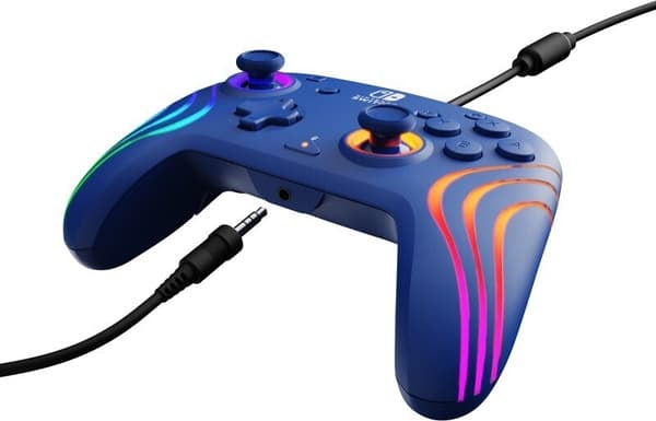 PDP Gaming Afterglow Wave Wired Controller - trådbunden spelkontroll, blå, Switch