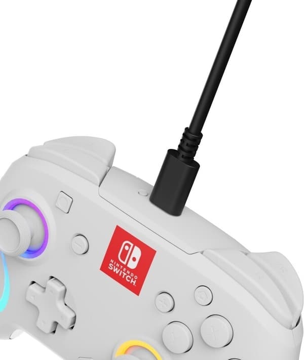 PDP Gaming Afterglow Wave Wireless Controller - trådlös spelkontroll, vit, Switch