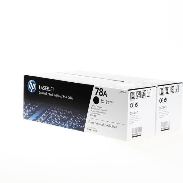 HP Toner CE278AD 78A Svart 2-pack