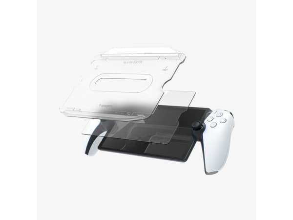 Spigen GLAS.tR EZ Fit, Skjermbeskytter, Playstation Portal, Gjennomsiktig, Herdet glass, Ripebestandig, Sjokkresistent, 9H