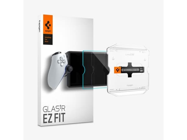 Spigen GLAS.tR EZ Fit, Skärmskydd, Playstation Portal, Transparent, Härdat glas, Reptålig, Stöttålig, 9H