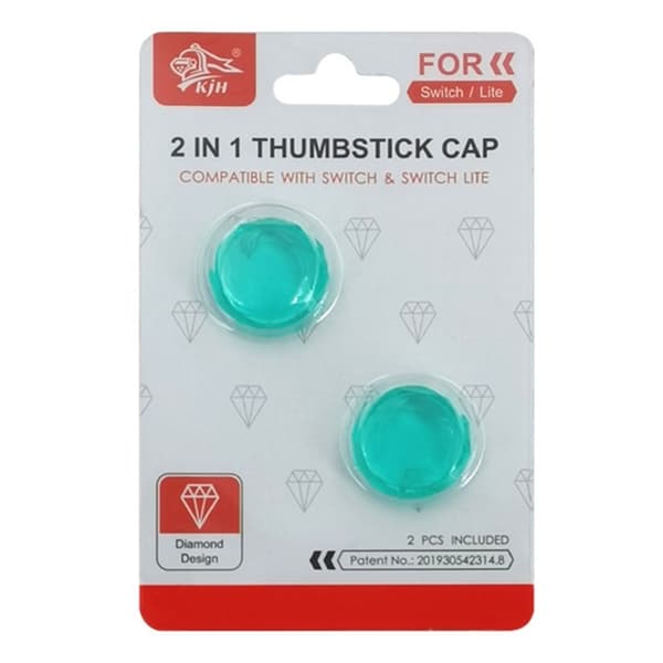 2 stk Kompatibel med Nintendo Switch Switch Lite Joystick Thumb Stick Grip - Lyseblå