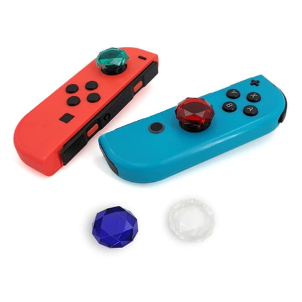 2 stk Kompatibel med Nintendo Switch Switch Lite Joystick Thumb Stick Grip - Lyseblå