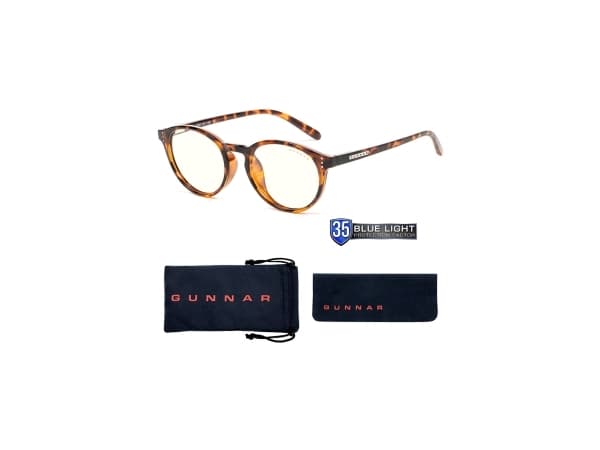 Gunnar Optiks Attaché, Ovaali, Classic, Ruskea, Nylon polymeeri, Läpinäkyvä, 5 cm