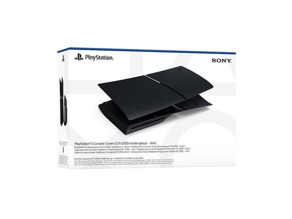 Sony - Dekselsett for spillkonsoll - midnatts sort - for PlayStation 5 Slim
