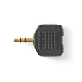Miniatyrbild 2 av 7: Nedis Stereo Audio Adapter | 3.5 mm Hane | 2x 3.5 mm, Hona | Guldplaterad | Rak | ABS | Svart | 10 st. | Plastpåse