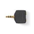 Miniatyrbild 1 av 7: Nedis Stereo Audio Adapter | 3.5 mm Hane | 2x 3.5 mm, Hona | Guldplaterad | Rak | ABS | Svart | 10 st. | Plastpåse