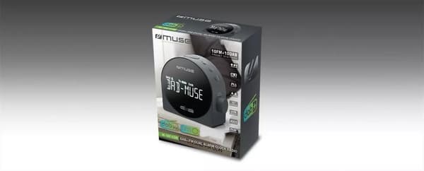 MUSE M-185 CDB Clock radio DAB+ FM Dual alarm