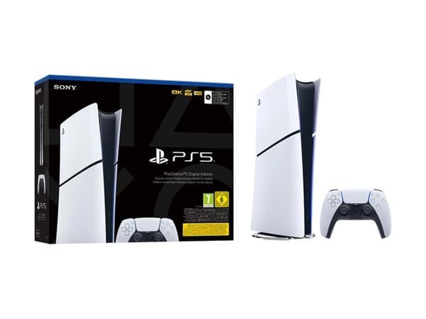 Sony PlayStation 5 Slim Digital Edition - Spillkonsoll - 8K - HDR - 1 TB SSD