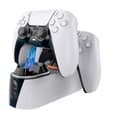 Miniatyrbild 3 av 9: RGB-kontrollerladdningsstation för PlayStation 5. Snabb laddning med LED-indikator.