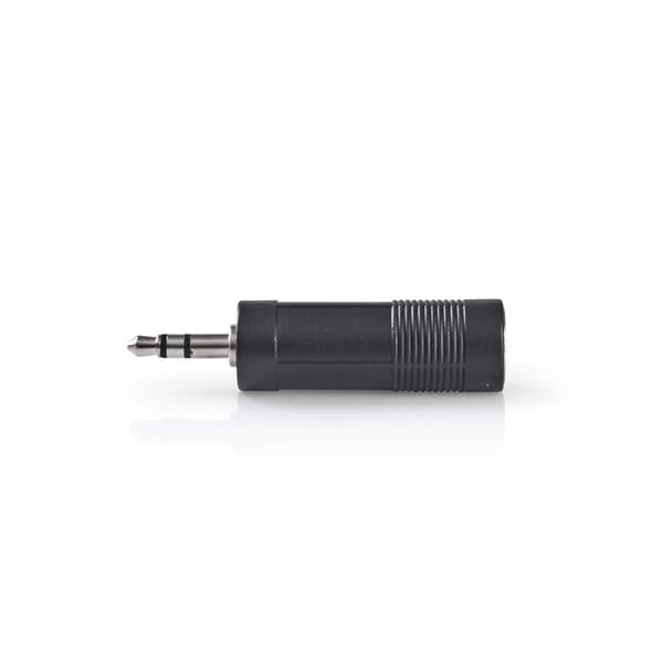 Nedis Stereo Audio Adapter | 3.5 mm Hane | 6.35 mm Hona | Nickelplaterad | Rak | ABS | Svart | 1 st. | Låda