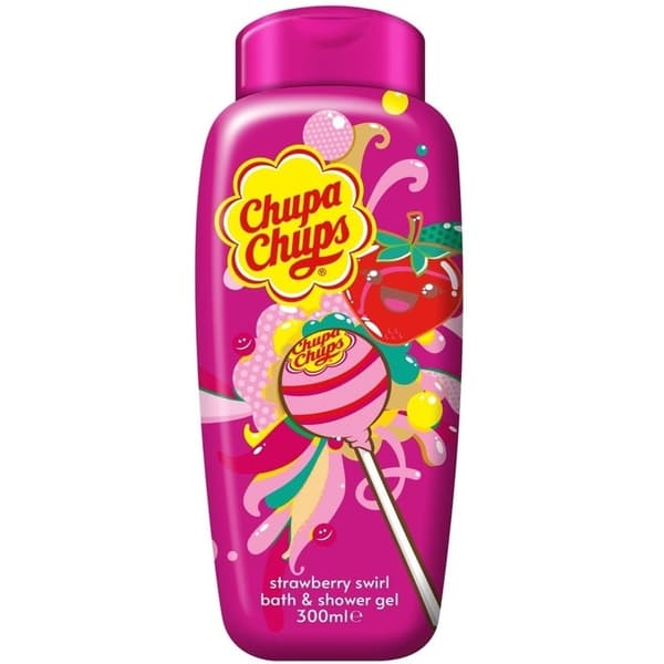 Chupa Chups Bath &amp; Body Wash Strawberry Swirl 300ml