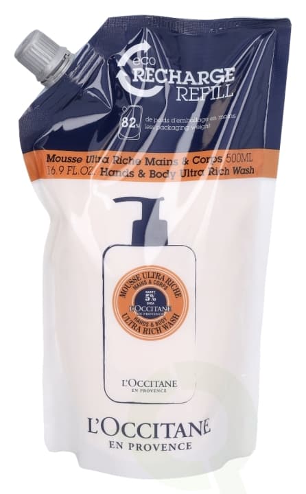 L'Occitane Ultra Rich Hand & Body Wash - Refill 500 ml 5% Shea