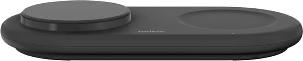 Belkin BoostCharge Pro 2-i-1 Qi2-ladeplate, svart