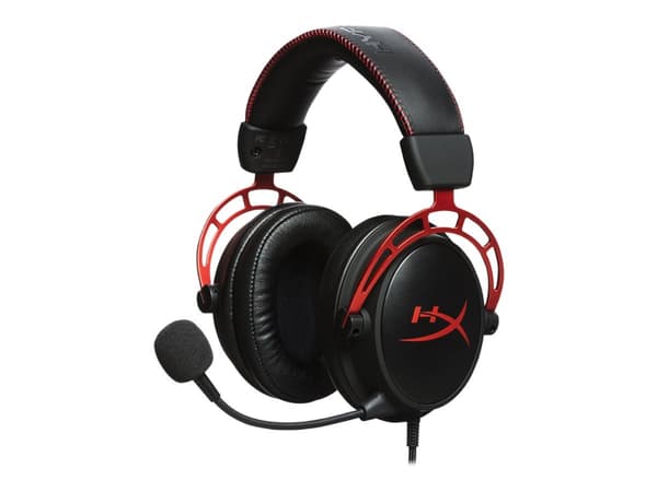 HyperX Cloud Alpha - Headset - fullstorlek - kabelansluten - 3,5 mm kontakt - svart