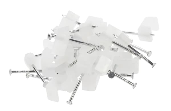 Nordic Quality Kabelklipps 3x5mm, Neutral, 25 st