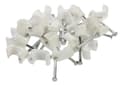 Miniatyrbilde 1 av 4: Nordic Quality Kabelklipps platt 6x10mm, Vit, 25 st