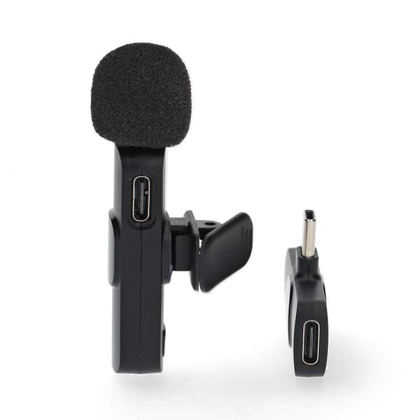 Nedis Mikrofoni | Käyttötarkoitus: Älypuhelin / Kannettava / Tabletti | Langaton / USB Type-C™ | USB-C™ Naaras | On/off-kytkin