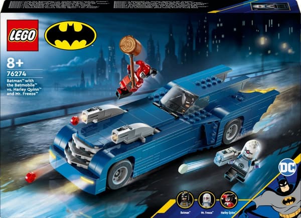 LEGO Super Heroes DC 76274 - Batman™ ja Batmobile™ vastaan Harley Quinn™ ja Pakkasherra