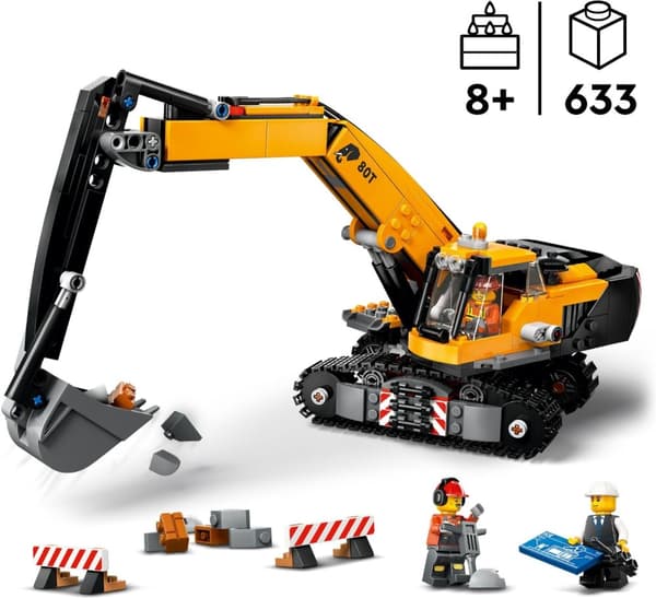 LEGO City Store kjøretøy 60420 - Gul anleggsgravemaskin