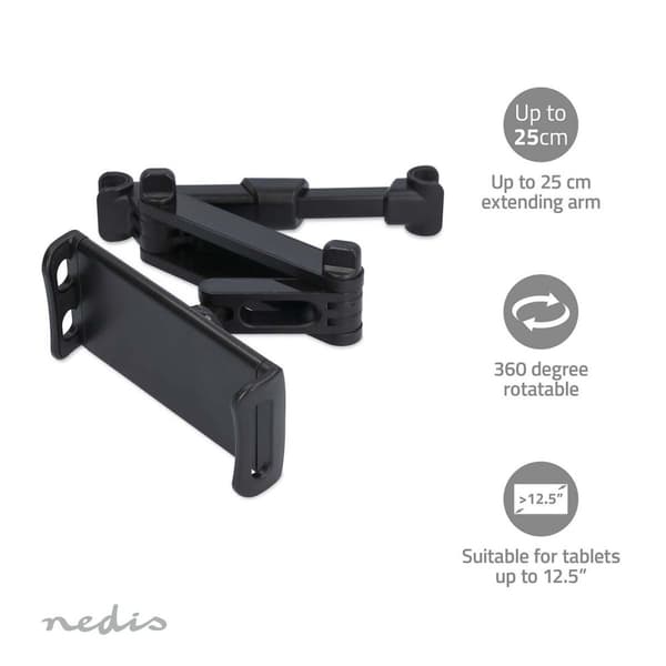 Nedis Tablet Holder til Bil | Maksimal skærmstørrelseskompatibilitet: 12.5 " | I Bil | Justérbar