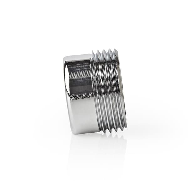 Nedis Slangeadapter | 1/2'' | 3/4'' | Metal | Sølv