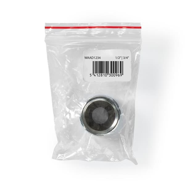 Nedis Slangeadapter | 1/2'' | 3/4'' | Metal | Sølv