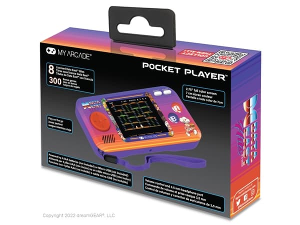 MY ARCADE POCKET PLAYER DATA EAST 308 GAMES DGUNL-4127