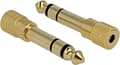 Miniatyrbillede 1 af 2: DeLOCK Adapter Stereo plug 6.35 mm > Stereo jack 3.5 mm 3 pin metal