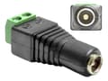 Miniatyrbillede 2 af 2: DeLOCK Adapter DC 5.5 x 2.5 mm female > Terminal Block 2 pin