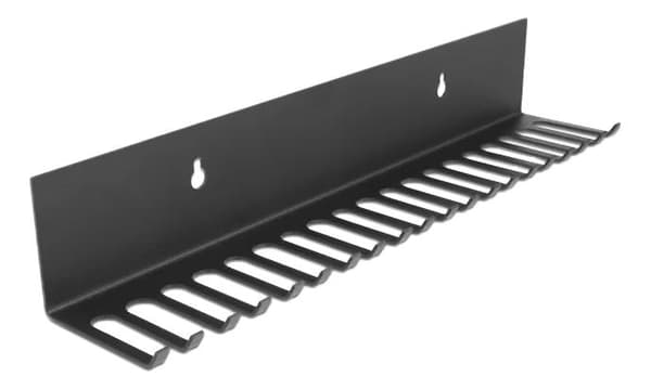 DeLOCK Cable holder 318 x 65 mm for wall mounting black