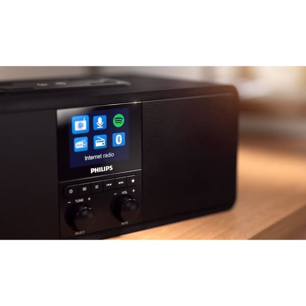 Philips TAR8805 Internett-radio med stereolyd, Bluetooth, Spotify Connect