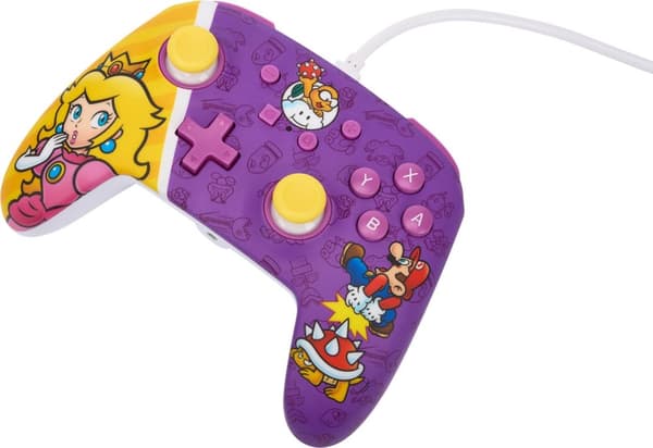 PowerA Enhanced Wired Controller, Princess Peach Battle, Switch