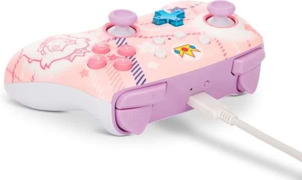 PowerA Enhanced trådløs controller, Princess Peach Plaid, Switch
