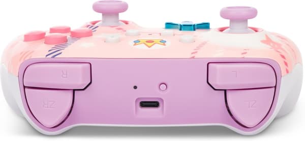 PowerA Enhanced trådløs controller, Princess Peach Plaid, Switch