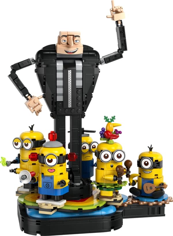 LEGO Minions 75582 - Gru og minions kan bygges med klosser