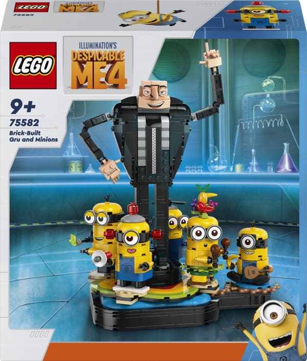 LEGO Minions 75582 - Gru og minions kan bygges med klosser