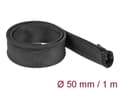 Miniatyrbillede 1 af 4: DeLOCK Braided Sleeve with zip fastener heat-resistant 1 m x 50 mm