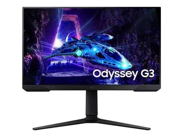 Samsung Odyssey G3 S24DG302EU - G30D-serien - LED-skjerm - spill - 24" - 1920 x 1080 Full HD (1080p) @ 180 Hz - VA - 250 cd/m² - 3000:1 - HDR10 - 1 m