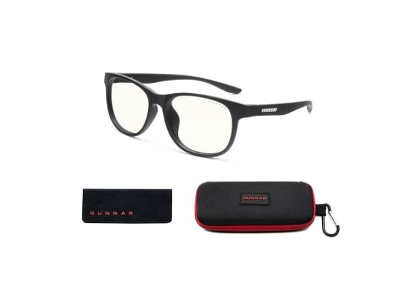 Gunnar Optiks Rush, Unisex, Oval, Klassisk, Svart, Nylon, Normal passform