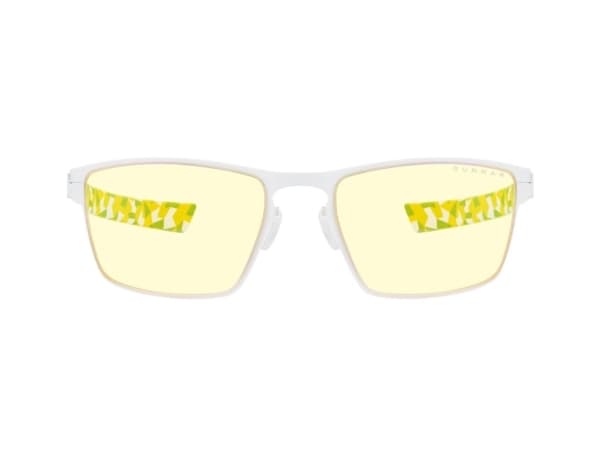 Gunnar Optiks ESL Blade Lite, Unisex, rektangel, vit, gul, 5,5 cm, 1,8 cm