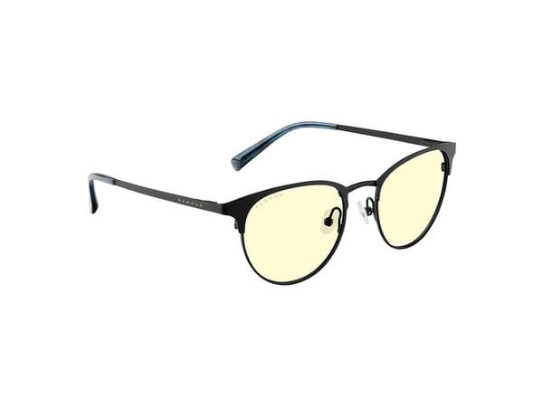 Gunnar Optiks Apex, Unisex, Oval, Svart, Blå, Bärnsten, 5,1 cm, 14 cm