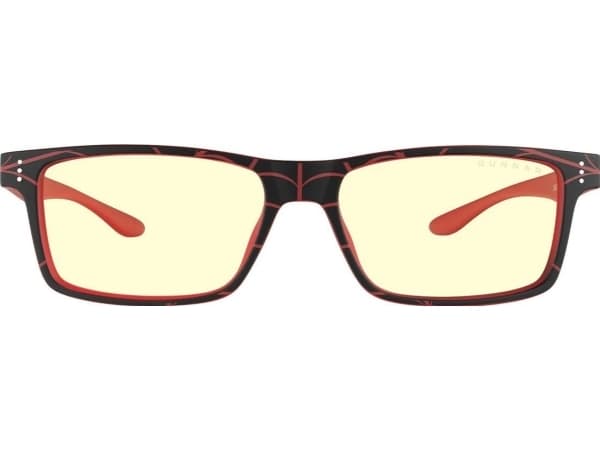 Gunnar Optiks CRU-11913, Unisex, Rektangel, Onyx, Rød, Nylon, Rav, 1 år