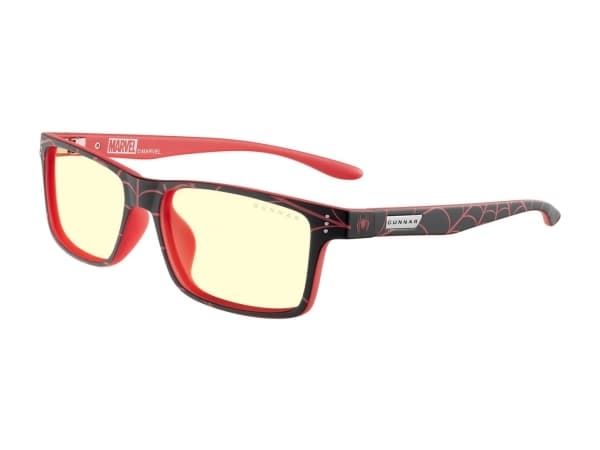 Gunnar Optiks CRU-11913, Unisex, Rektangel, Onyx, Rød, Nylon, Rav, 1 år