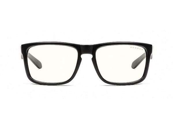 Gunnar Optiks Intercept, Rektangel, Spela, Svart, Nylonpolymer, Bred passform, Klar
