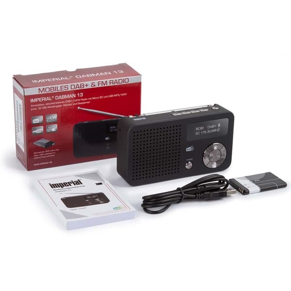 imperial DABMAN 13 Bærbar DAB+ / FM-radio sort