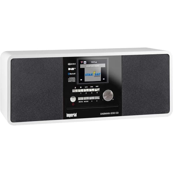 imperial DABMAN i200 CD Multifunktionsradio DAB+ / FM / Internet / Bluetooth Hvid
