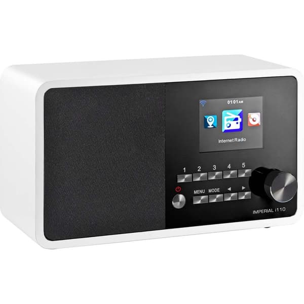 imperial i110 Wi-Fi internetradio med medieafspillerfunktion Hvid
