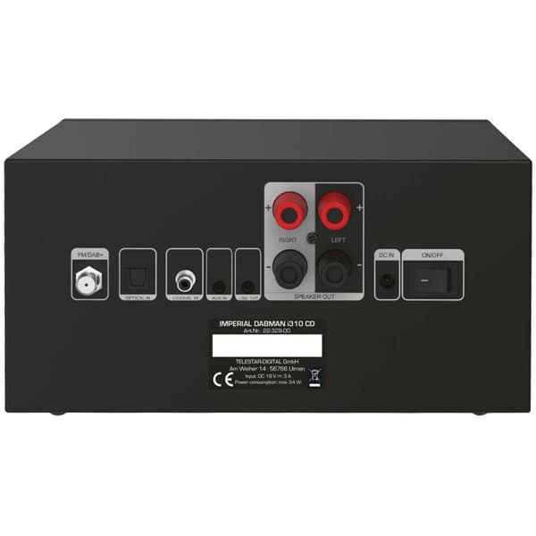 imperial DABMAN i310 CD Hybrid micro Hi-fi System DAB+ / FM / Internet / Bluetooth Sort